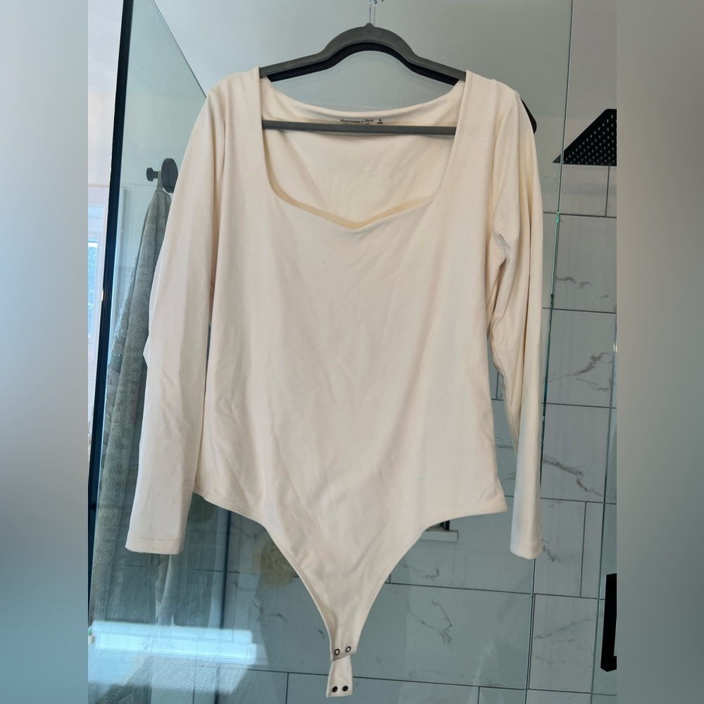 Cream bodysuit from Abercrombie and Fitch - XL - soft a&f collection